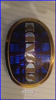 Vintage 1978 Pacifica Belt Buckle Kansas Blue & Gold Version Very Rare One