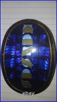 Vintage 1978 Pacifica Belt Buckle Kansas Blue & Gold Version Very Rare One