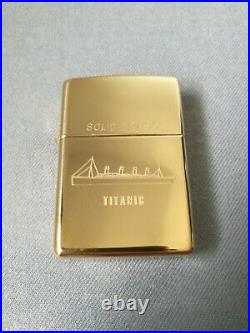 Vintage 1999 R. M. S Titanic High Polish Solid Brass Zippo Lighter Mib Very Rare