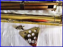 Vintage 35 Bushnell Harbormaster Brass Adjustable Telescope Very Rare Full Size