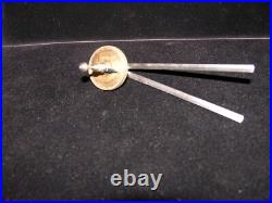 Vintage Angle Finder Protractor Brass Dial Very Rare Instrument