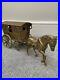 Vintage-Antique-BRASS-Horse-carriage-pulling-Gypsy-Caravan-Romeni-VERY-RARE-01-qonj