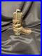 Vintage-Antique-Cowboy-Shoes-Boot-Brass-Soild-Collectible-Rare-Very-Heavy-692gms-01-sojd
