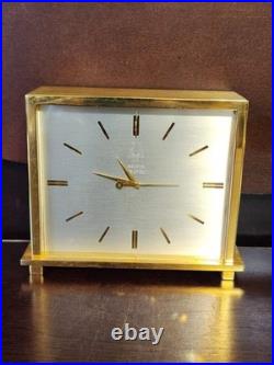 Vintage BULOVA ACCUTRON MANTEL CLOCK CAL 214 SOLID BRASS New Battery VeryRARE