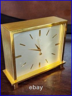 Vintage BULOVA ACCUTRON MANTEL CLOCK CAL 214 SOLID BRASS New Battery VeryRARE
