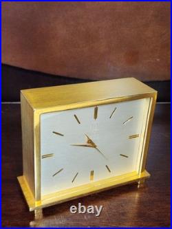 Vintage BULOVA ACCUTRON MANTEL CLOCK CAL 214 SOLID BRASS New Battery VeryRARE