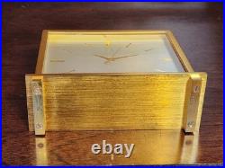 Vintage BULOVA ACCUTRON MANTEL CLOCK CAL 214 SOLID BRASS New Battery VeryRARE