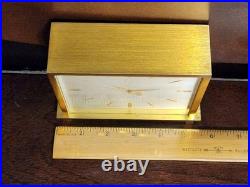 Vintage BULOVA ACCUTRON MANTEL CLOCK CAL 214 SOLID BRASS New Battery VeryRARE