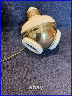 Vintage Benjamin Double Socket With Pull chain -Very Rare- 1908