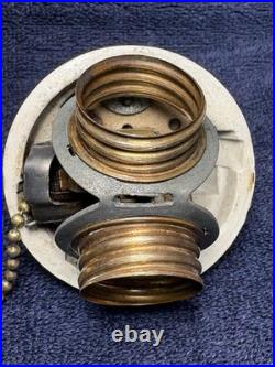 Vintage Benjamin Double Socket With Pull chain -Very Rare- 1908