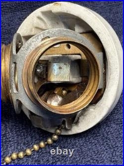 Vintage Benjamin Double Socket With Pull chain -Very Rare- 1908