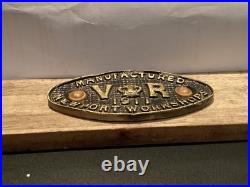 Vintage Brass Builders Plate By Newport Railway Workshops 1911 Very Rare