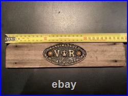 Vintage Brass Builders Plate By Newport Railway Workshops 1911 Very Rare