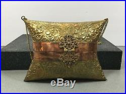 Vintage Brass Chinese Evening Purse Very Rare Collectible