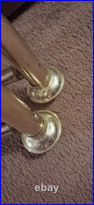 Vintage Brass Daybed with rare finials, very old, brass porcelain