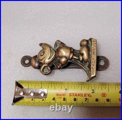 Vintage Brass Disney Micky Mouse Door Knocker A Very Rare Find