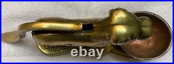 Vintage Brass Dog (Mastiff) Nutcracker 10 x 4 VERY VERY RARE