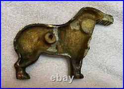 Vintage Brass Dog (Mastiff) Nutcracker 10 x 4 VERY VERY RARE