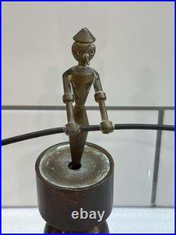 Vintage Brass MCM Balancing Pinnochio Kinetic Sculpture Art Home Decor VERY RARE