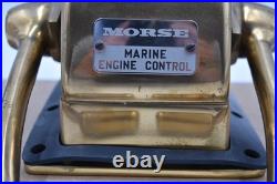 Vintage Brass MORSE Marine Dual Engine Control VERY RARE