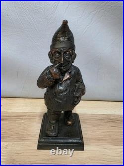 Vintage Brass Mr Punch Cigar Cigarette Lighter 17cm Very Rare Tobacciana Heavy