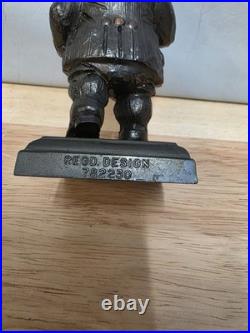 Vintage Brass Mr Punch Cigar Cigarette Lighter 17cm Very Rare Tobacciana Heavy