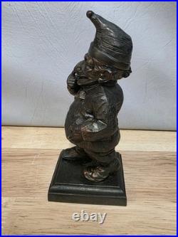 Vintage Brass Mr Punch Cigar Cigarette Lighter 17cm Very Rare Tobacciana Heavy