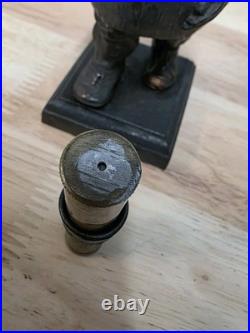 Vintage Brass Mr Punch Cigar Cigarette Lighter 17cm Very Rare Tobacciana Heavy