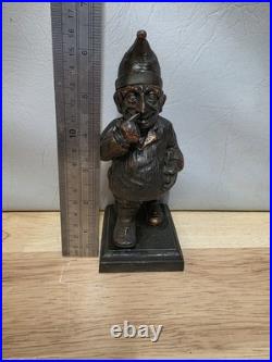 Vintage Brass Mr Punch Cigar Cigarette Lighter 17cm Very Rare Tobacciana Heavy