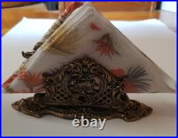 Vintage Brass Napkin Serviette Rack Holder Decorative Art, GOLD SOLID, VERY RARE Vintage Brass Napkin Serviette Rack Holder Decorative Art, GOLD SOLID, VERY RARE