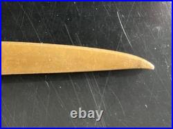 Vintage Brass Two Dog Letter Opener By Dierker Very Rare 9 5/8 Inches Long