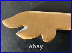 Vintage Brass Two Dog Letter Opener By Dierker Very Rare 9 5/8 Inches Long