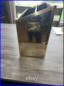 Vintage Brass Wall Street Journal Newspaper Magazine Rack. Very Rare