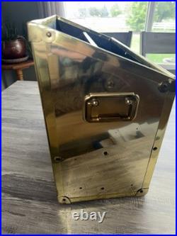Vintage Brass Wall Street Journal Newspaper Magazine Rack. Very Rare