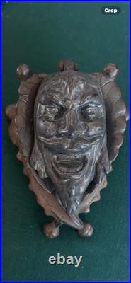 Vintage Bronze steel Inkwell Devil Very Old In Good Vintage Condition Very Rare