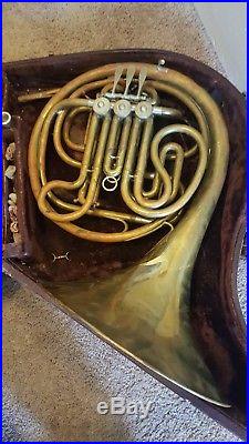 Vintage C. F. Schimdt French Horn Brass Weimar Germany! Very Rare