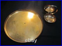 Vintage CHASE Art Deco VERY RARE Serving Tray & Copper & Brass Nut Dish