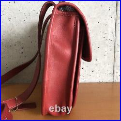 Vintage Coach 9979 Sidepack Red Leather Crossbody Shoulder Bag Very Rare