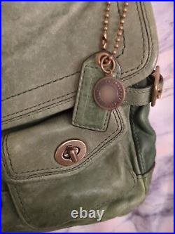 Vintage Coach Legacy 65th Anniversary Leigh Shoulder Bag Very Rare Green Color