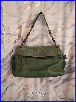 Vintage Coach Legacy 65th Anniversary Leigh Shoulder Bag Very Rare Green Color