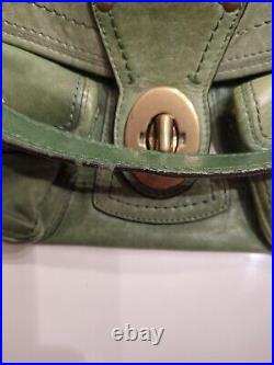 Vintage Coach Legacy 65th Anniversary Leigh Shoulder Bag Very Rare Green Color