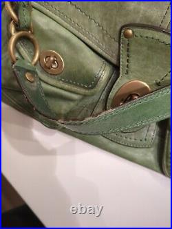 Vintage Coach Legacy 65th Anniversary Leigh Shoulder Bag Very Rare Green Color