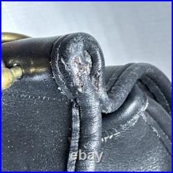 Vintage Coach Sherbourne Black Leather Shoulder Bag 9987 Very Rare Brass