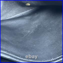 Vintage Coach Sherbourne Black Leather Shoulder Bag 9987 Very Rare Brass