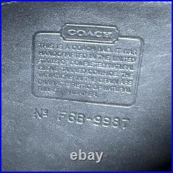 Vintage Coach Sherbourne Black Leather Shoulder Bag 9987 Very Rare Brass