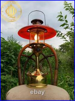 Vintage Coleman COL-MAX 555 Brass Stand Lantern 2 Way 500CP Very Rare Item