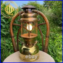 Vintage Coleman COL-MAX 555 Brass Stand Lantern 2 Way 500CP Very Rare Item