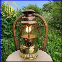 Vintage Coleman COL-MAX 555 Brass Stand Lantern 2 Way 500CP Very Rare Item