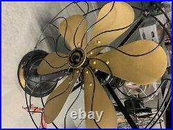 Vintage Command-air Fan 6 Blade Brass Very Rare