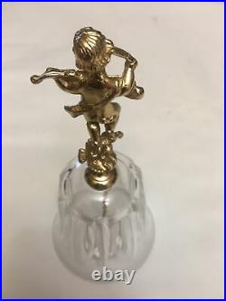 Vintage Cristal And Brass Victorian Bell. Very Rare And Collectable